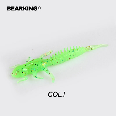 BEARKING noua Larva Naluci Moale 50mm 60mm Naluci Artificiale de Pescuit Silicon Bass Stiuca Minnow Swimbait Jigging Plastic Momeli Vierme