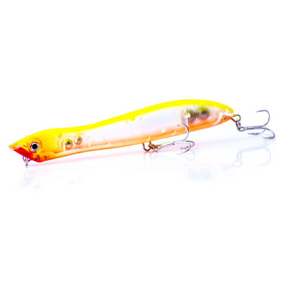 Naluci de pescuit Popper din plastic dur 12cm 17,8g Float Snakehead Topwater Popper Bait Walk the Dog Rattle Wobble Bass Naluca