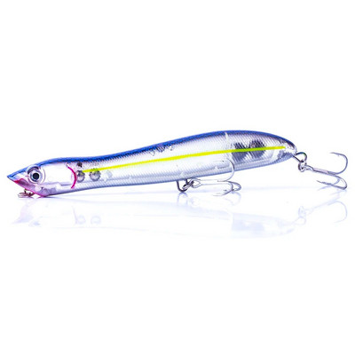 Naluci de pescuit Popper din plastic dur 12cm 17,8g Float Snakehead Topwater Popper Bait Walk the Dog Rattle Wobble Bass Naluca