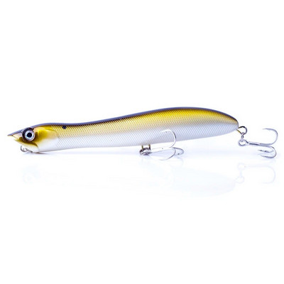 Naluci de pescuit Popper din plastic dur 12cm 17,8g Float Snakehead Topwater Popper Bait Walk the Dog Rattle Wobble Bass Naluca