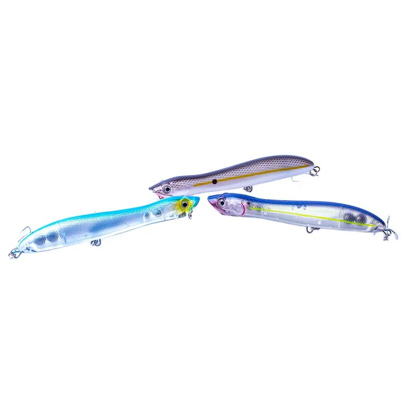 Naluci de pescuit Popper din plastic dur 12cm 17,8g Float Snakehead Topwater Popper Bait Walk the Dog Rattle Wobble Bass Naluca