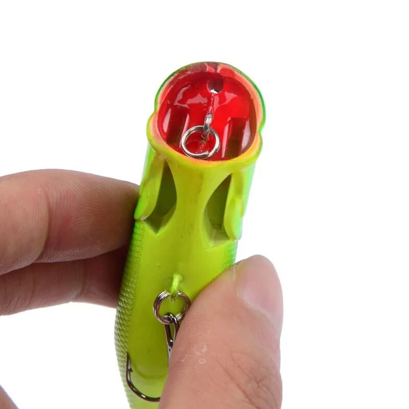 1 KOM mamac za ribolov topwater popper bait 6,5 cm 12 g tvrdi mamac umjetni vobleri plastični pribor za pecanje sa 6 udica