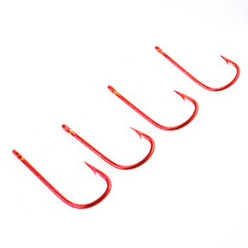 FISH KING 10-50 τεμ. SODE Fishhooks High Carbon Steel Γάντζοι ψαρέματος κυπρίνου με δακτυλιωτό αγκαθωτό Μονό αγκίστρι με μάτι για ψάρεμα