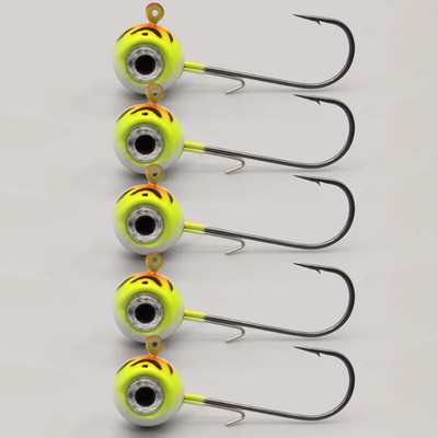 Big Eyes Jig Head õngekonksud mustad konksuga 1,8 g 3,5 g 5 g 7 g 10 g kalapeaga kalakonks pehmete ussipüügitarvete jaoks.