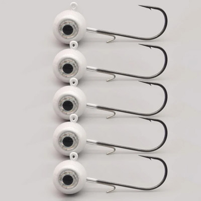 Big Eyes Jig Head õngekonksud mustad konksuga 1,8 g 3,5 g 5 g 7 g 10 g kalapeaga kalakonks pehmete ussipüügitarvete jaoks.