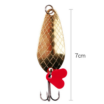 1 БР. Метална лъжица за джигинг Spinner Spoon 9g 7cm Риболовна примамка Твърди примамки Пайети Noise Paillette Изкуствена примамка с висока кука