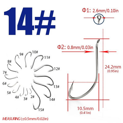 Για Gamakatsu Fishing Hooks Sea Japan Fishing Hooks Αλμυρού νερού Fishhooks Sea High Carbon Big Fishing Hook Pack Jig Hook