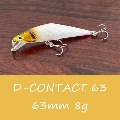 LTHTUG Japan Pesca Stream Fishing Lure 63mm 8g Sinking Minnow Peche Umjetni tvrdi mamac za grgeča, štuku, losos, pastrva mamac