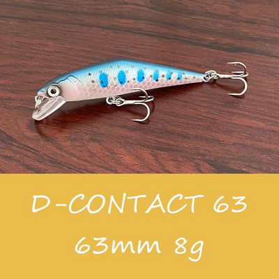 LTHTUG Japan Pesca Stream Fishing Lure 63mm 8g Sinking Minnow Peche Umjetni tvrdi mamac za grgeča, štuku, losos, pastrva mamac