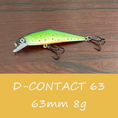 LTHTUG Japan Pesca Stream Fishing Lure 63mm 8g Sinking Minnow Peche Umjetni tvrdi mamac za grgeča, štuku, losos, pastrva mamac