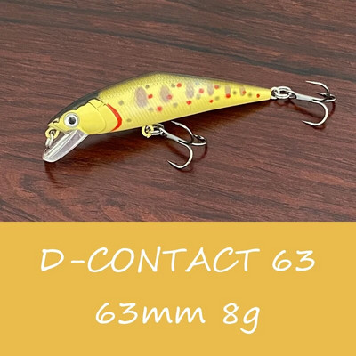 LTHTUG Japan Pesca Stream Fishing Lure 63mm 8g Sinking Minnow Peche Umjetni tvrdi mamac za grgeča, štuku, losos, pastrva mamac