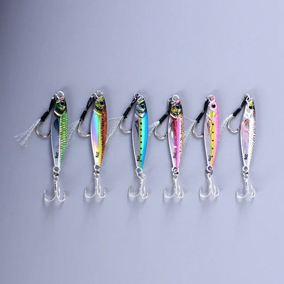 Θαλάσσιο ψάρεμα Slow Jig Metal Jigging Spoon Laser Artificial Bait Boat Fishing Jig 3D Print Lures Super Hard Fish Fishing Lures