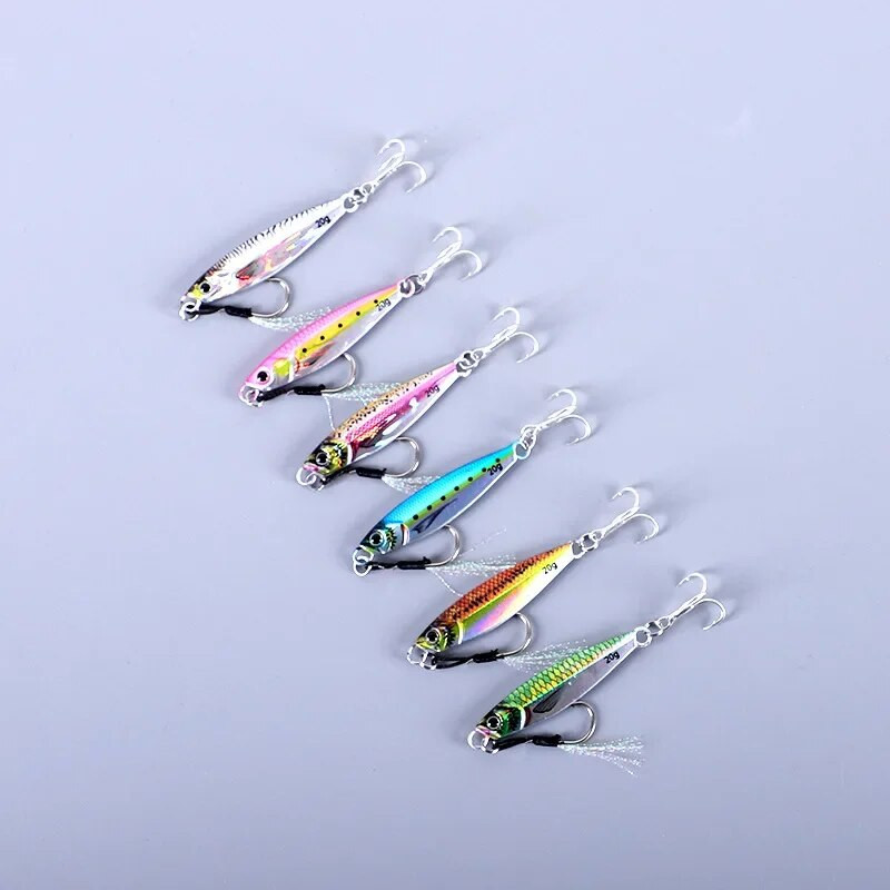 Žvejyba jūroje Slow Jig Metal Jigging Spoon Lazerinis Dirbtinis masalas Žvejybos Jig 3D Spausdinti masalai Super Hard Fish Fishing Lures