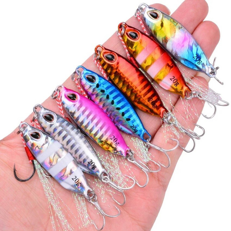 Aorace 1PC 10g-40g Metalna varalica Slow Jig Shore Casting varalica za jigging pastrva tuna Riba Žlica brancin Tvrdi mamac mamac za pecanje