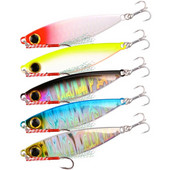 1 tk kalapüügi landid Metallist jigibass kalapüügitarbed, merevee sööt 15g aeglane jigging peibutis kõva kunstlik sööt Tuunikala trollimine