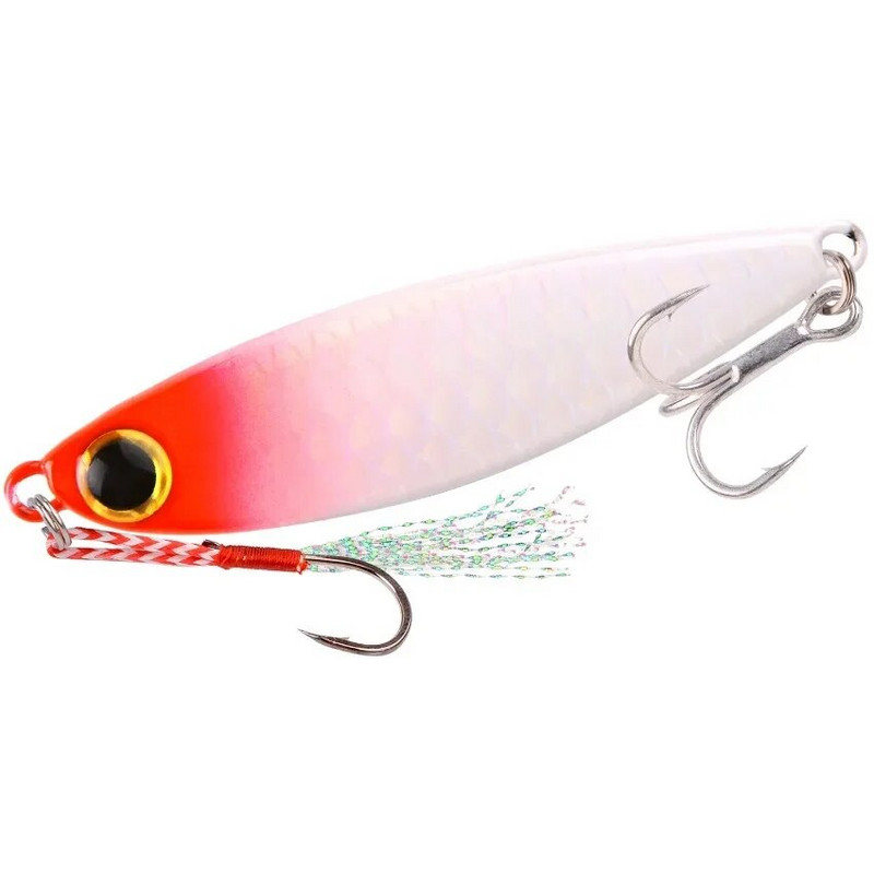 1 tk kalapüügi landid Metallist jigibass kalapüügitarbed, merevee sööt 15g aeglane jigging peibutis kõva kunstlik sööt Tuunikala trollimine