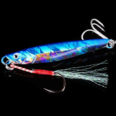 1tk metallist valatud jigilusikaga landid 7g-10g-14g-17g-21g-28g-40g kaldaheitmise lusikas Merevee meriahvena kalapüügi landitarbed