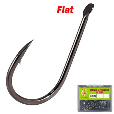 100 tk kõrge süsinikusisaldusega teraskonks okastkonksuga Pehme söödakonks, suure tõhususega okastkonks karbis