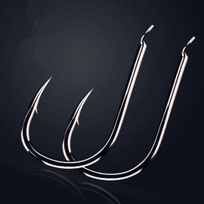 100 tk kõrge süsinikusisaldusega teraskonks okastkonksuga Pehme söödakonks, suure tõhususega okastkonks karbis