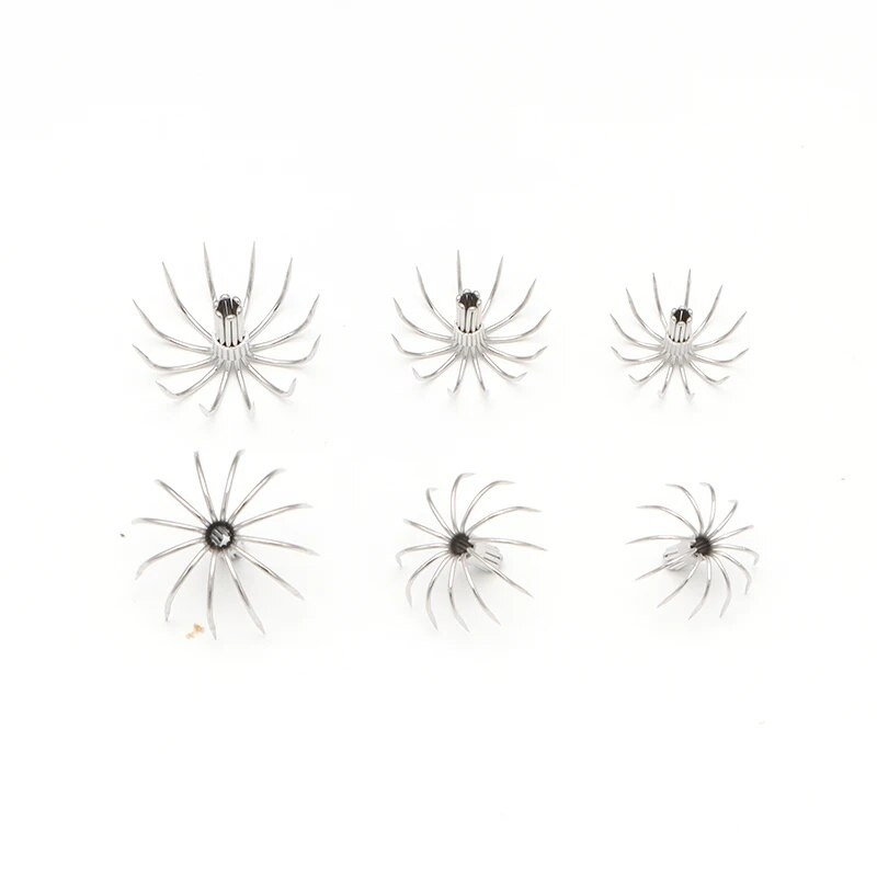 20 tk/partii kalmaari konks Puidust krevetikonks roostevabast terasest merepüügikonks 2,0/1,6/1,4 cm