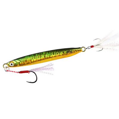 1 tk Metallist valurakendaja 7G 10G 21G 30G 40G kaldal Drag Cast Jigging Lusikas Püügilant Kunstsööt Tackle Landid Kalapüük