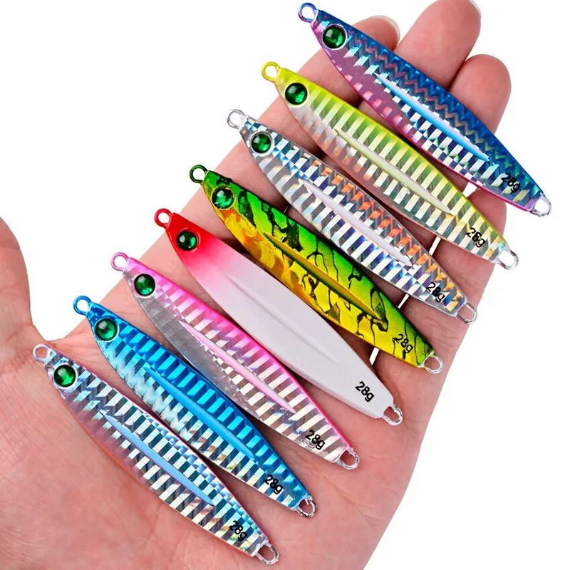 1kom metalna lijevana žlica 7g-10g-14g-17g-21g-28g-40g-60g pribor za varalicu za pecanje brancina