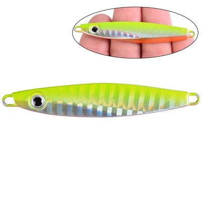 Metalinis Jig žvejybos masalas Bass Fishing Jigs Svoriai 60 g 80 g Holografiniai velkamieji sūraus vandens masalai Isca dirbtiniai žuvų reikmenys lydekai