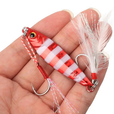 1 tk helendav metallist jigimislusikas 20G kaldaheitmise jigi lohistamisega meriahvena peibutis kunstsöödaga kalapüügitarbed roheline valge