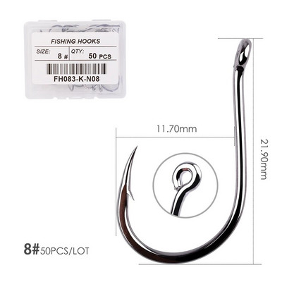 50/20 tk kast kõrge süsinikusisaldusega Chinu õngekonks Üksik konks silmaga karpkala säga Anzol kalakonksud Jaapani kalastustarbed Jig kalakonks