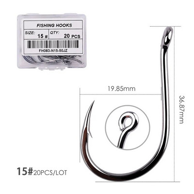 50/20 tk kast kõrge süsinikusisaldusega Chinu õngekonks Üksik konks silmaga karpkala säga Anzol kalakonksud Jaapani kalastustarbed Jig kalakonks