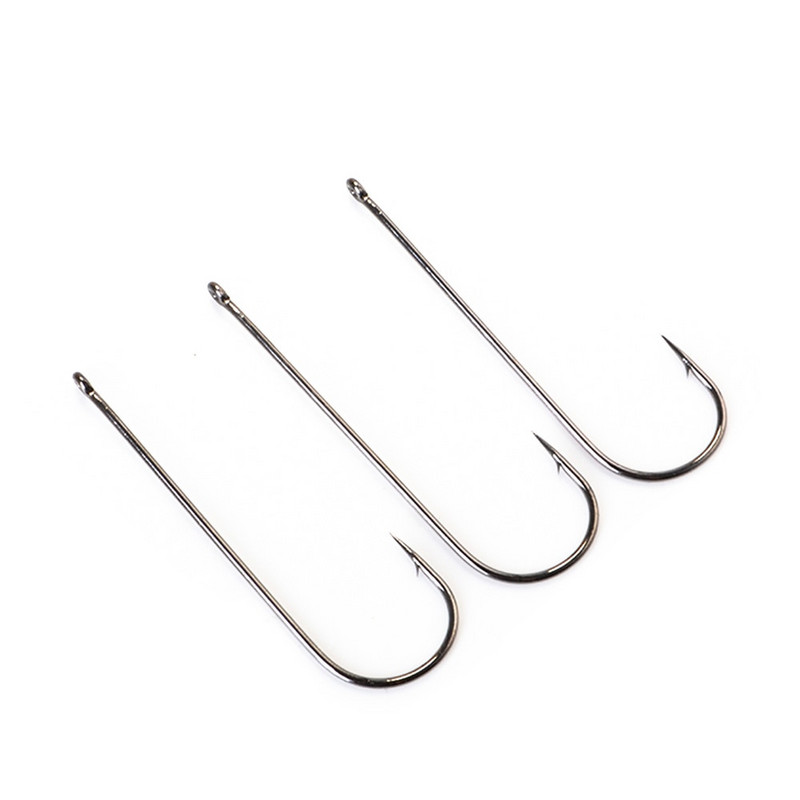 Pika varrega õngekonks kõrge süsinikusisaldusega terasest AD-terava rõngaga sepistatud okast nihutatud kitsas sööt