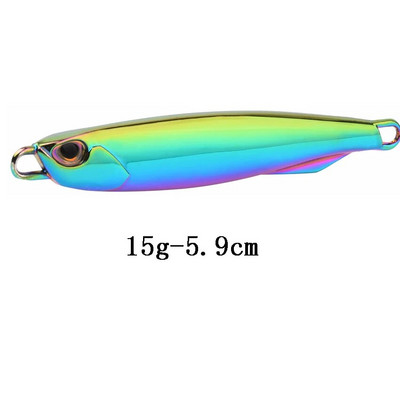 1tk Spoon Metal Jigs Hõbedased konksudega kalapüügi landid 7g 10g 15g 20g 30g 40g galvaniseeritud kalapüügi landid Bait Makrell Bass