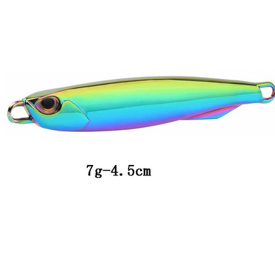 1tk Spoon Metal Jigs Hõbedased konksudega kalapüügi landid 7g 10g 15g 20g 30g 40g galvaniseeritud kalapüügi landid Bait Makrell Bass