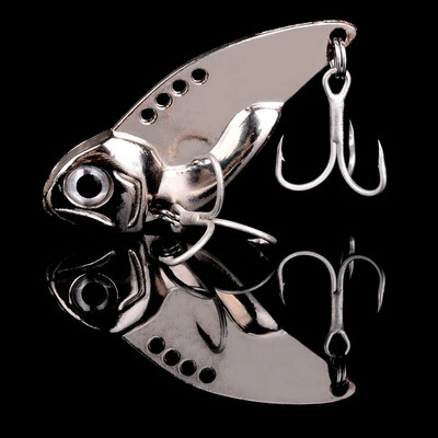 1vnt Metalinis VIB vibracinis masalas Spinner Šaukštas žvejybos masalai 5g 7g 10g 12g 14g Jigs Upėtakių Žieminės žvejybos kietieji masalai Pesca reikmenys