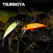 TSURINOYA 46S uppuv Minnow kalapüügi peibutis Intruder 46mm 5g kunstlik forell Ajing Stream Lake Jerkbait Rockfishing Hard Baits