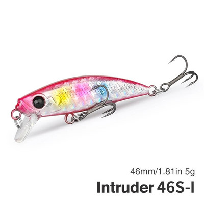 TSURINOYA 46S uppuv Minnow kalapüügi peibutis Intruder 46mm 5g kunstlik forell Ajing Stream Lake Jerkbait Rockfishing Hard Baits