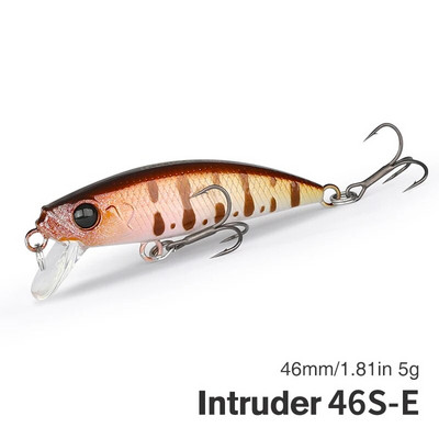 TSURINOYA 46S uppuv Minnow kalapüügi peibutis Intruder 46mm 5g kunstlik forell Ajing Stream Lake Jerkbait Rockfishing Hard Baits