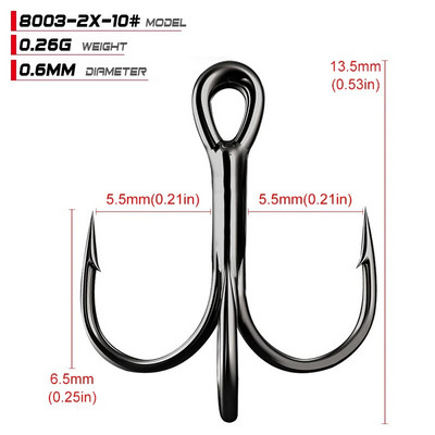 PROBEROS 10 kom/lot udica za morski ribolov 1-2-4-6-8-10-12-2/0-3/0-4/0 visokougljična čelična udica visoka čvrstoća crna