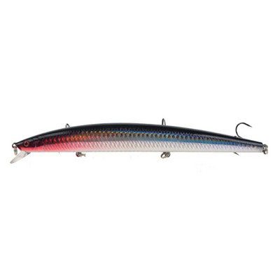 1vnt 18cm 24g Minnow žvejybos masalas lazerinis kietas dirbtinis masalas, plastikinis didelis netikras žuvų masalas jūros žvejybos masalas Crankbait vobleriai