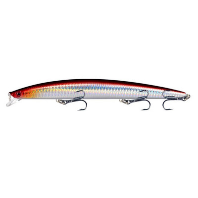 1vnt 18cm 24g Minnow žvejybos masalas lazerinis kietas dirbtinis masalas, plastikinis didelis netikras žuvų masalas jūros žvejybos masalas Crankbait vobleriai