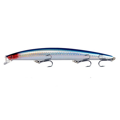 1vnt 18cm 24g Minnow žvejybos masalas lazerinis kietas dirbtinis masalas, plastikinis didelis netikras žuvų masalas jūros žvejybos masalas Crankbait vobleriai