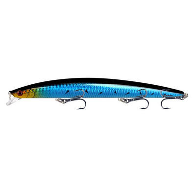 1vnt 18cm 24g Minnow žvejybos masalas lazerinis kietas dirbtinis masalas, plastikinis didelis netikras žuvų masalas jūros žvejybos masalas Crankbait vobleriai