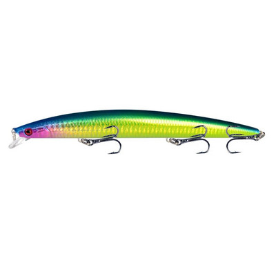 1vnt 18cm 24g Minnow žvejybos masalas lazerinis kietas dirbtinis masalas, plastikinis didelis netikras žuvų masalas jūros žvejybos masalas Crankbait vobleriai