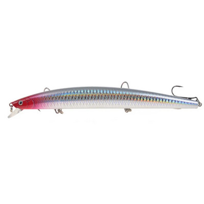 1vnt 18cm 24g Minnow žvejybos masalas lazerinis kietas dirbtinis masalas, plastikinis didelis netikras žuvų masalas jūros žvejybos masalas Crankbait vobleriai