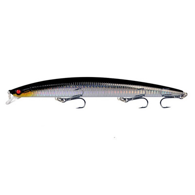 1vnt 18cm 24g Minnow žvejybos masalas lazerinis kietas dirbtinis masalas, plastikinis didelis netikras žuvų masalas jūros žvejybos masalas Crankbait vobleriai