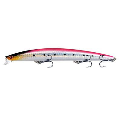 1vnt 18cm 24g Minnow žvejybos masalas lazerinis kietas dirbtinis masalas, plastikinis didelis netikras žuvų masalas jūros žvejybos masalas Crankbait vobleriai