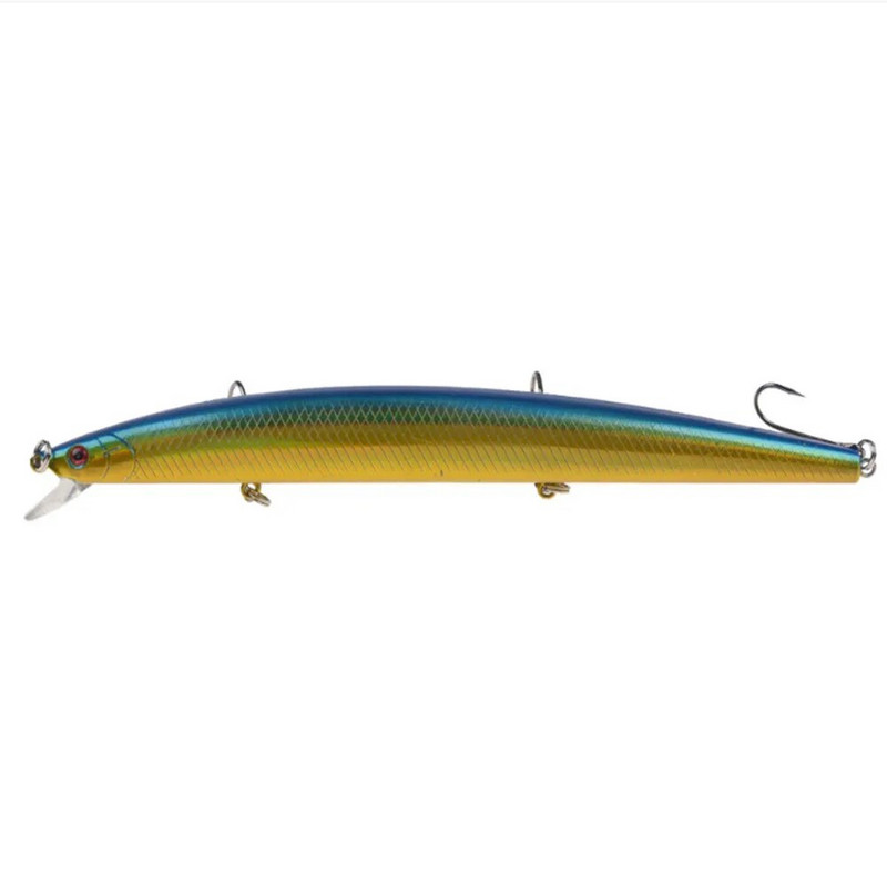 1vnt 18cm 24g Minnow žvejybos masalas lazerinis kietas dirbtinis masalas, plastikinis didelis netikras žuvų masalas jūros žvejybos masalas Crankbait vobleriai
