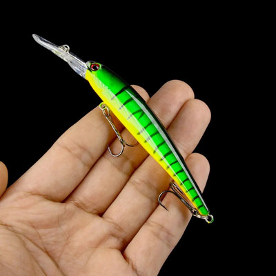 12cm 10g Minnow Bandits kalapüügi vobleriga peibutis kunstlik kõva sööt trollingsööt haugi karpkala bassi landid