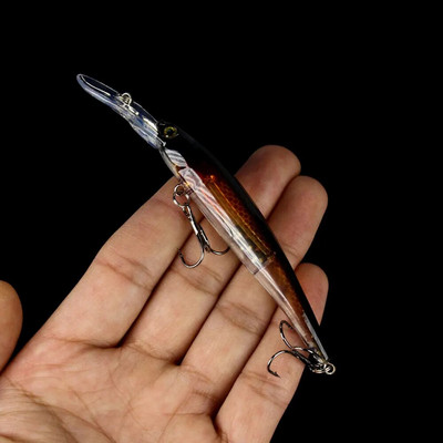 12cm 10g Minnow Bandits kalapüügi vobleriga peibutis kunstlik kõva sööt trollingsööt haugi karpkala bassi landid