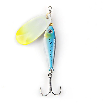 1tk pöörlev metallist VIB vibratsiooniga sööt Spinner Lusikas kalapüügi landid 12g 15g 22g rakis forell Talvepüük Hard Baits Pesca